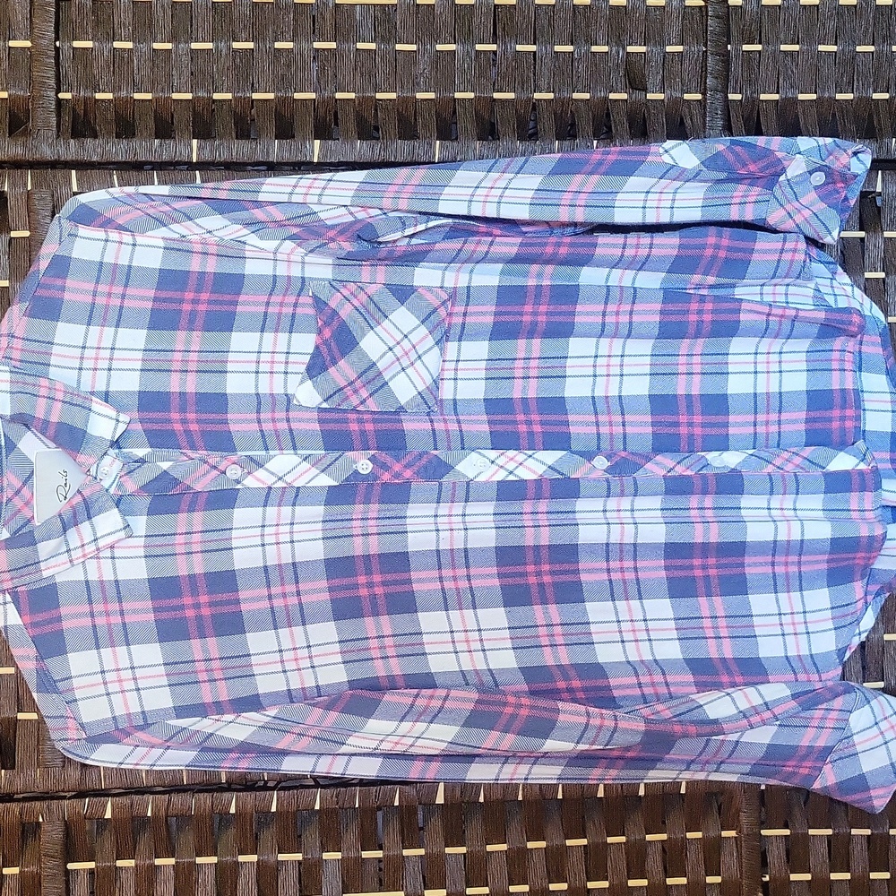 Rails Pink and Blue Plaid Shirt